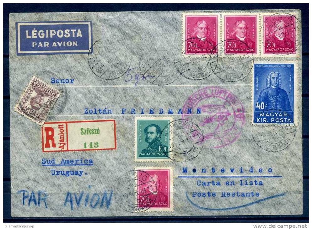 HUNGARY - 1939 POSTAL HISTORY - V6046 - Postmark Collection