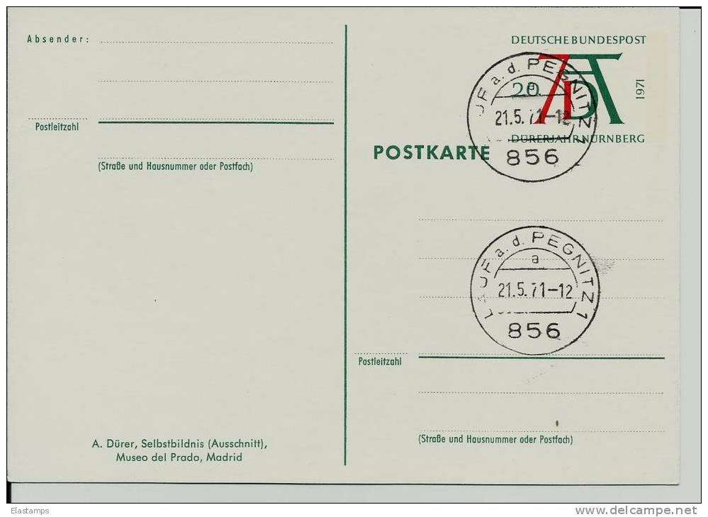 =DE GS 1971 SST - Illustrated Postcards - Mint