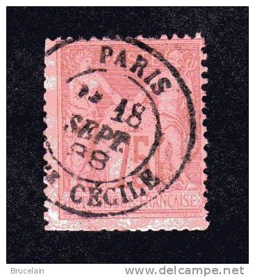 FRANCE -    N°  71  D10  - 1ère émission  - Maury - O -  Cote 15 € - 1876-1878 Sage (Type I)