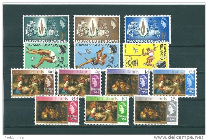 Caimanes: Année 1968 ** (201/ 213) - Cayman Islands