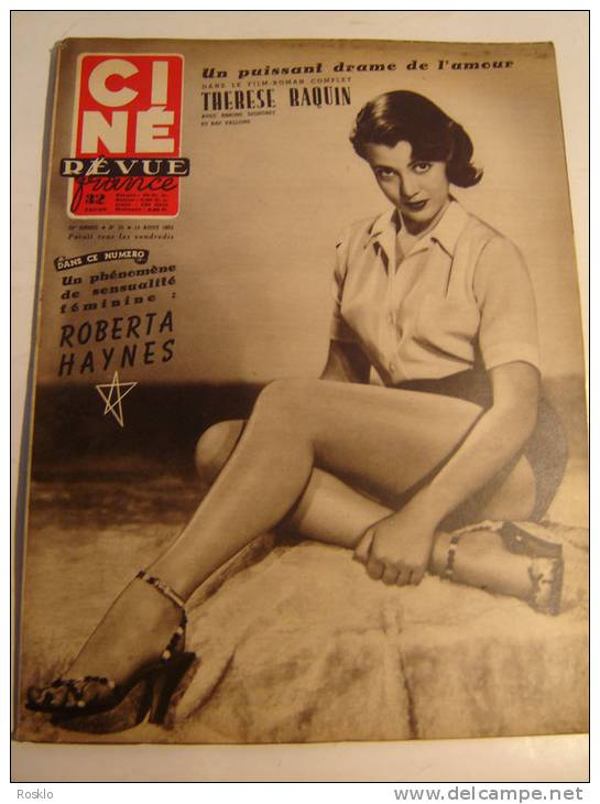 REVUE / CINE REVUE / N° 33  DE 1953 / ROBERTA HAYNES - Zeitschriften