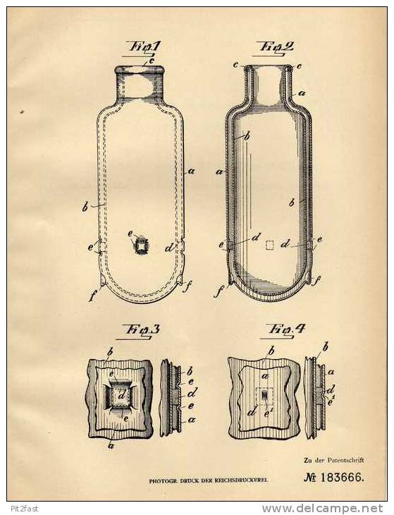 Original Patentschrift - Thermos - Gesellschaft MbH. In Berlin , 1906 , Thermoskanne !!! - Caraffe