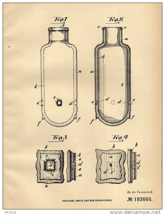 Original Patentschrift - Thermos - Gesellschaft MbH. In Berlin , 1906 , Thermoskanne !!! - Karaffen