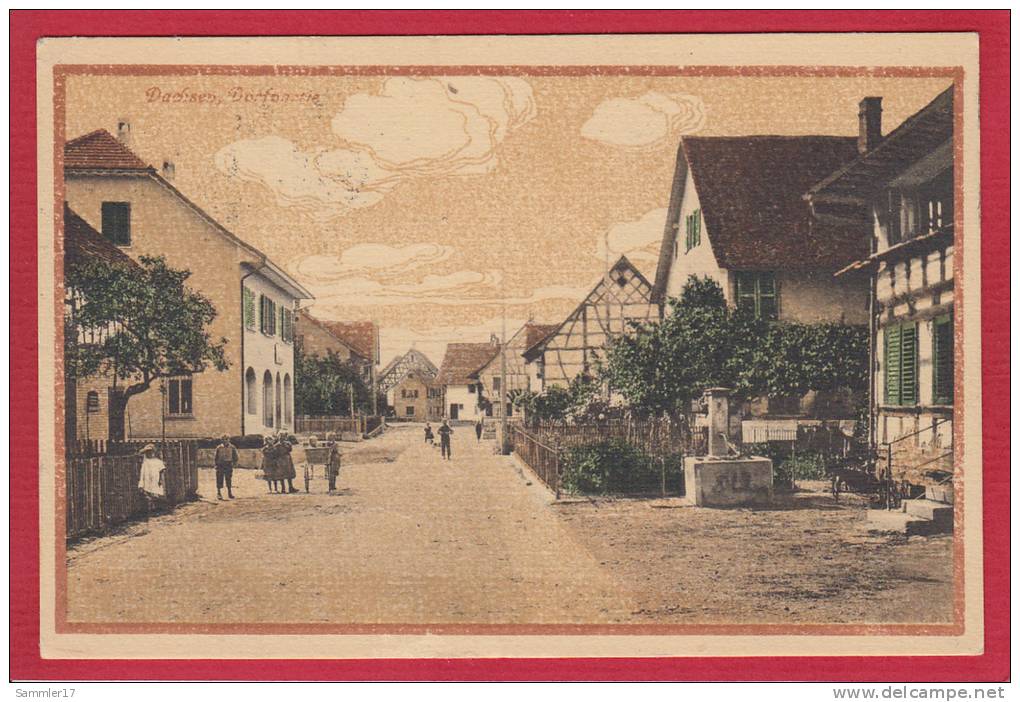 DACHSEN, DORFSTRASSE 1919 - Dorf