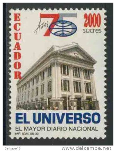 Ecuador 1996 Mi 2346 ** 75th Ann. “El Universo” Newspaper – Headquarters Guayaquil / Zeitung / Zeitungsgebäude - Andere & Zonder Classificatie