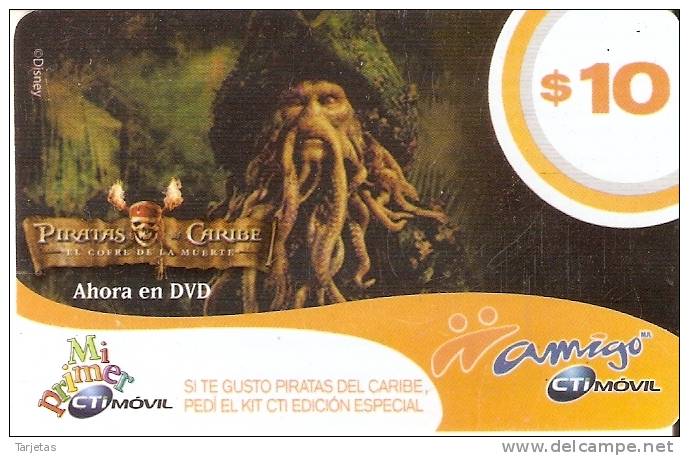 TARJETA DE ARGENTINA DE PIRATAS DEL CARIBE (CINEMA-CINE) - Cine