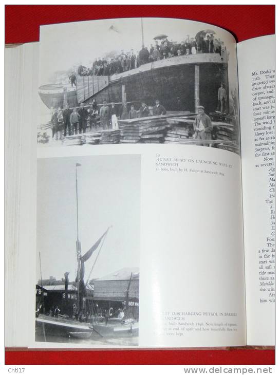 SPRITSAIL BARGES OF THAMES AND MEDWAY BY EDGAR J MARCH REEDIT 1970 OF ORIGINAL 1948