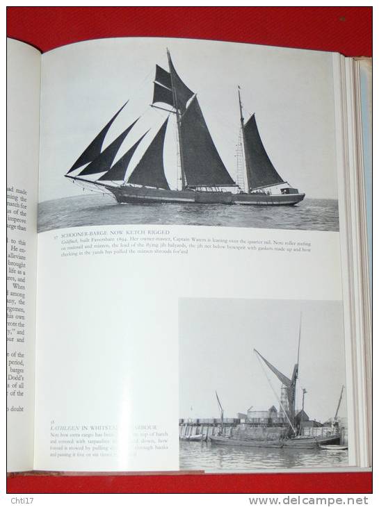 SPRITSAIL BARGES OF THAMES AND MEDWAY BY EDGAR J MARCH REEDIT 1970 OF ORIGINAL 1948