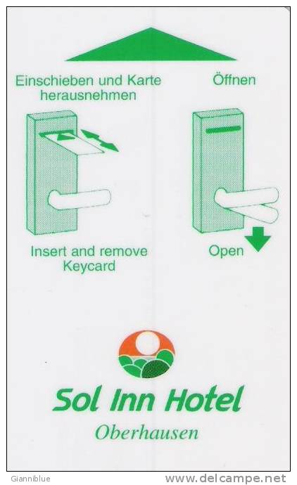 Germany - Oberhausen Sol Inn Hotel Magnetic Key Card (beer/bitburger) - Griechenland