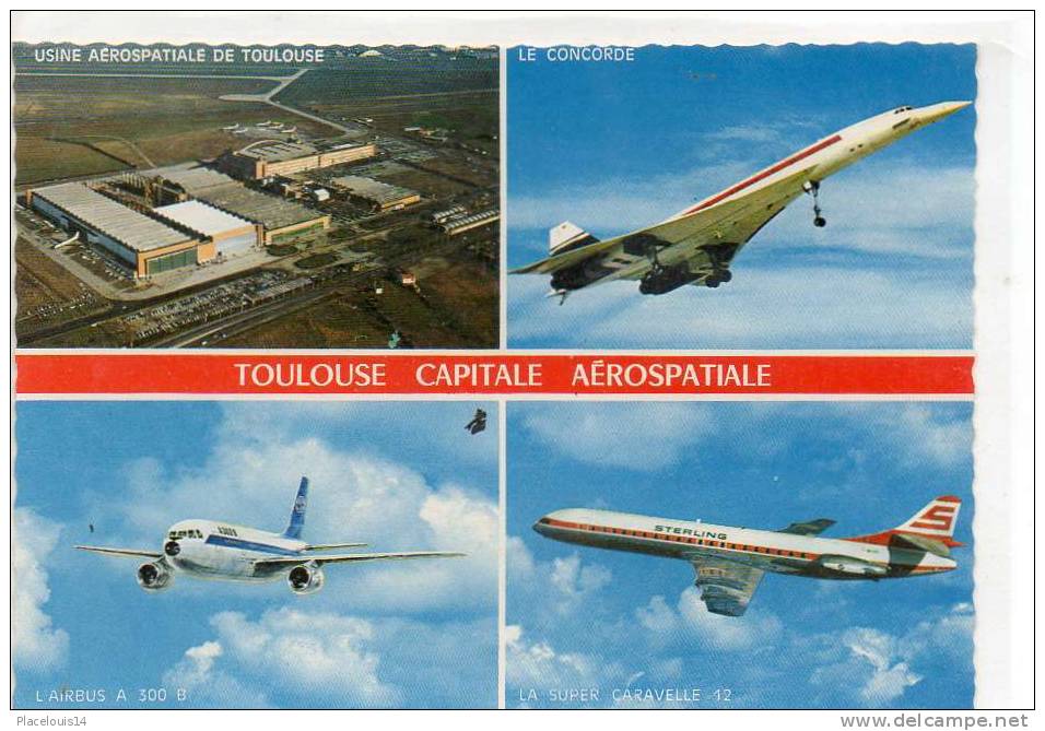 AVION - CONCORDE - TOULOUSE AEROSPATIALE AIRBUS CARAVELLE - 1946-....: Moderne