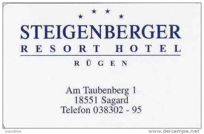 Germany - Rugen Steigenberger Hotel Magnetic Key Card (beer/bitburger) - Griechenland