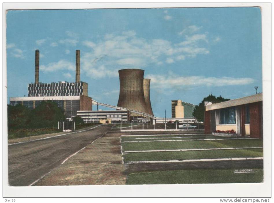 CPSM ENVIRONS D'AULNOYE, CENTRALE THERMIQUE DE PONT SUR SAMBRE, NORD 59 - Aulnoye