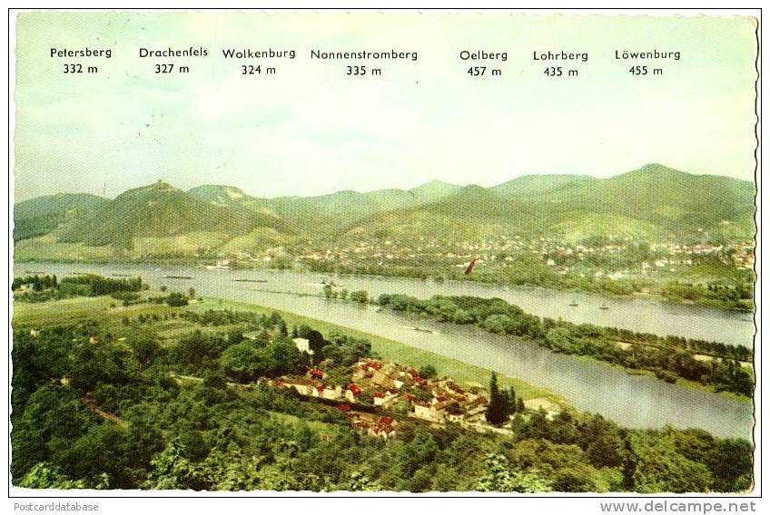 Das Siebengebirge Am Rhein - Petersberg, Drachenfels, Wolkenburg, Nonnenstromberg, Oelberg, Lohrberg, Löwenburg - Drachenfels