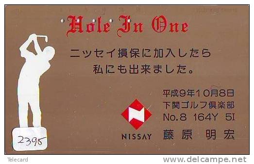 Télécarte Japon * TELEFONKARTE JAPAN * GOLF  * (2395) HOLE IN ONE *  SPORT * PHONECARD * - Sport