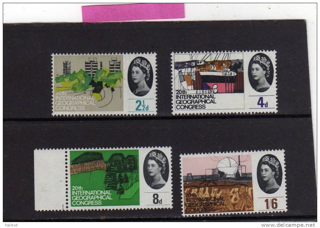 GREAT BRITAIN - GRAN BRETAGNA 1964 INTERNATIONAL GEOGRAPHICAL CONGRESS (Phosphorescent) - GEOGRAFICO MNH - Unused Stamps