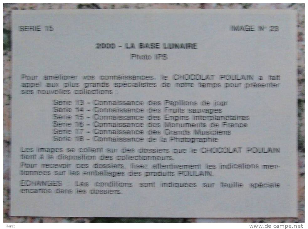 LA BASE LUNAIRE-CHOCOLATE POULAIN Serie - Chocolat