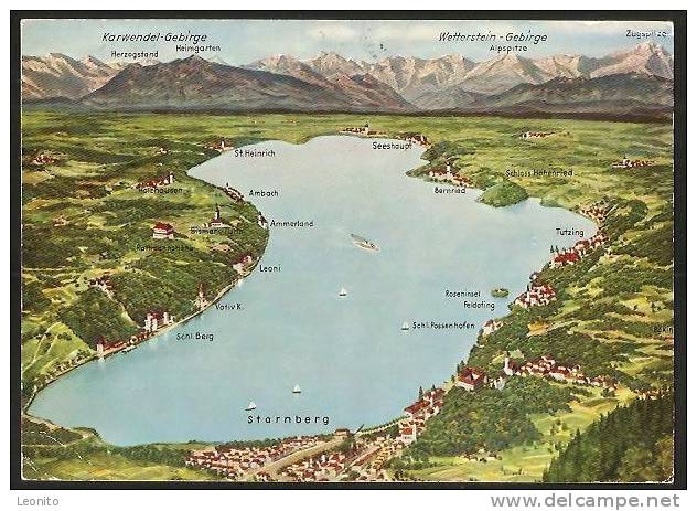 STARNBERGER SEE Starnberg Feldafing Tutzing Bernried Seeshaupt St. Heinrich Ambach Leoni Holzhausen... - Starnberg