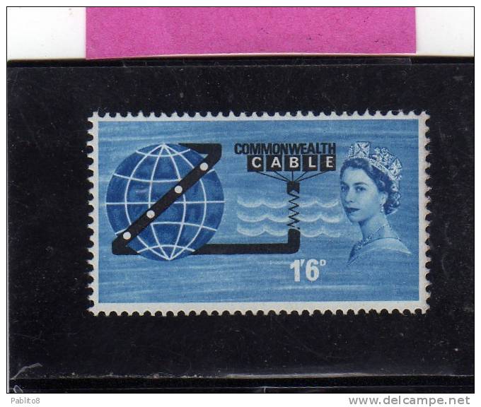 GREAT BRITAIN - GRAN BRETAGNA 1963 TRANSOCEANIC TELEPHONE CABLE COMPAC (Phosphorescent) - CAVO TELEFONICO MNH - Ungebraucht