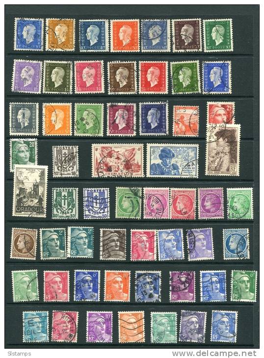 France 1944-5 And Up Acumulation Used - Other & Unclassified