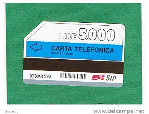 TELECOM ITALIA (PERIODO SIP) - C&C 2126A - TURISTICA : VALLE AOSTA  SARRIOD  5000 PK CORTO     -  USATA RIF.CP - Pubbliche Figurate Ordinarie