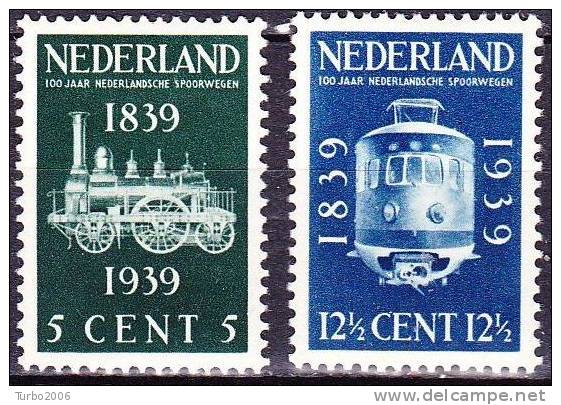 1939 100 Jaar Spoorwegen In Nederland NVPH 325 / 326 Ongestempeld - Unused Stamps