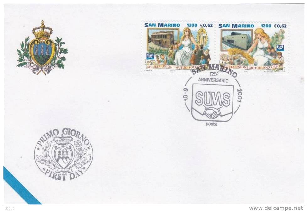 SAN MARINO - SAINT MARIN - 10/09/2001 - DIALOGO TRA CIVILTA´ - FDC - FDC