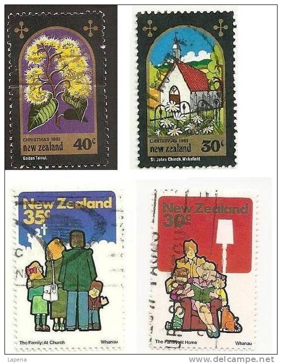 Nueva Zelanda 1981 Used 4 Stamps - Oblitérés