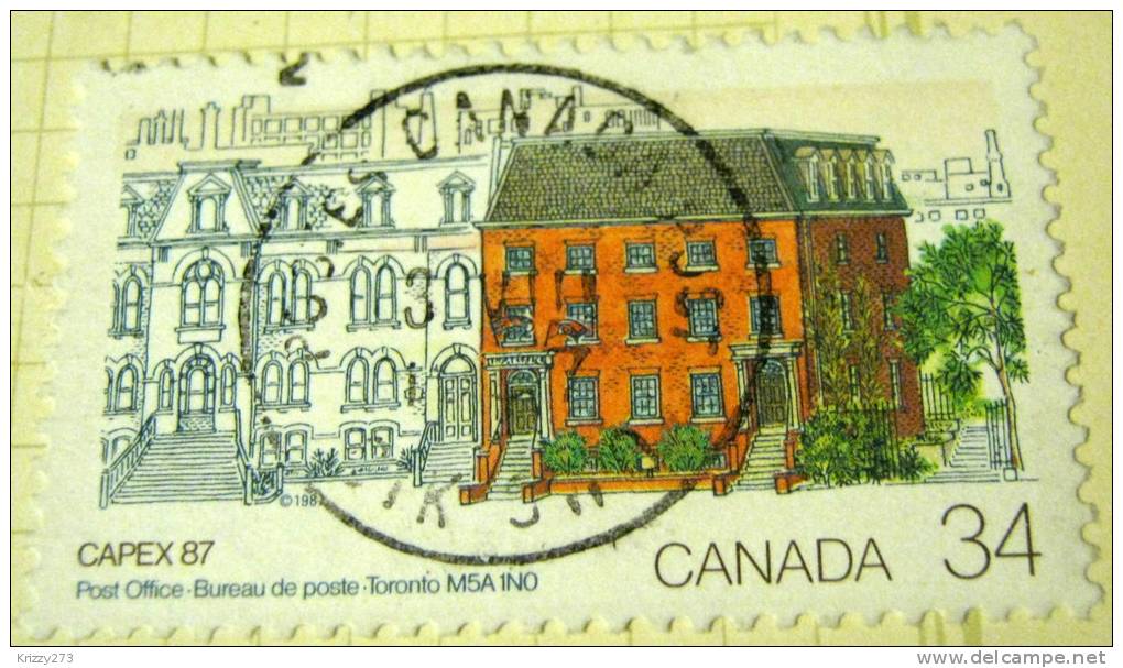 Canada 1987 Capex Post Offices 34c - Used - Used Stamps