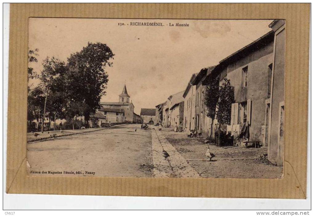 RICHARDMENIL LA RUE PRINCIPALE EDIT MAG REUNIS CIRC 1915 - Autres & Non Classés