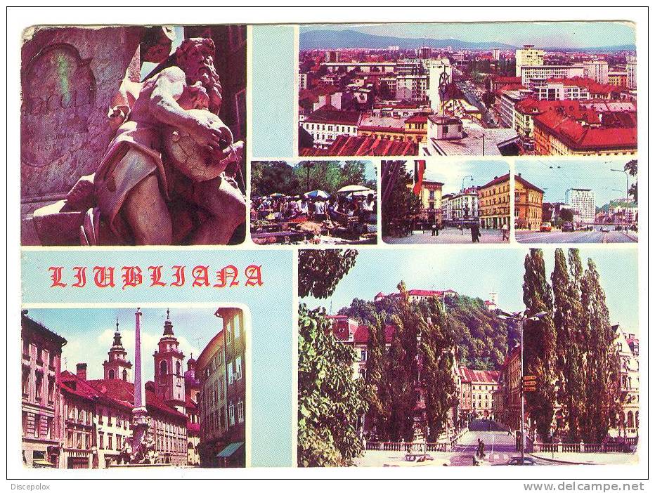 Y75 Ljubliana - Multipla / Viaggiata 1968 - Slovenia