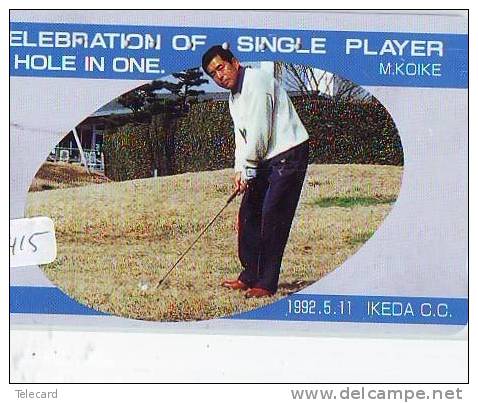 Télécarte Japon * TELEFONKAART JAPAN * GOLF  (2415) HOLE IN ONE *  SPORT * PHONECARD * TELEFONKARTE - Sport