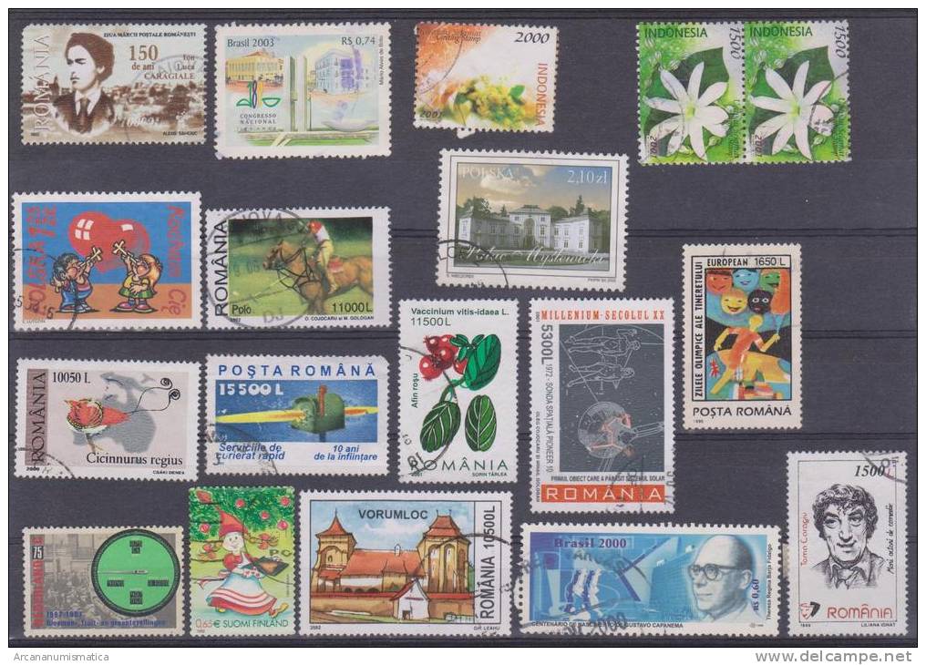 Lote De Sellos Usados / Lot Of Used Stamps  "MUNDIALES WORLDWIDE"   S-1289 - Vrac (max 999 Timbres)