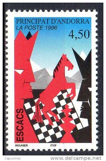 ANDORRE FRANCAIS - 1996: Les échecs  (N°477**) - Neufs