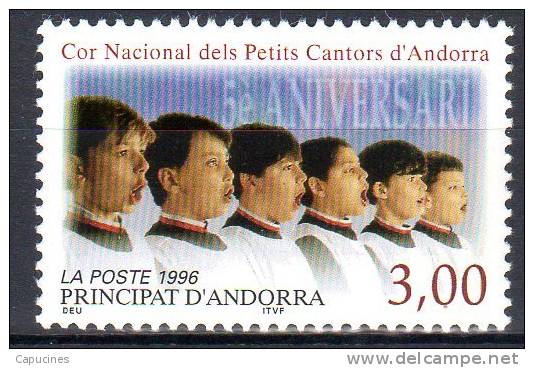 ANDORRE FRANCAIS - 1996: 5e Anniv. Du Choeur National Des Petits Chanteure D'Andorre  (N°480**) - Ungebraucht