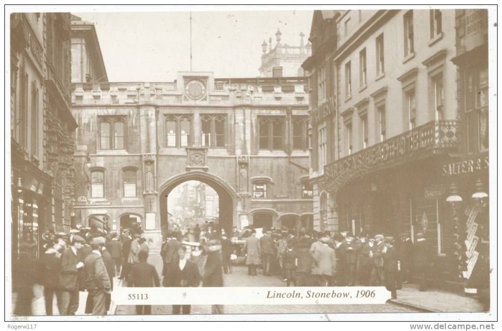 Lincoln, Stonebow, 1906, Frith Modern Reprint Postcard - Lincoln
