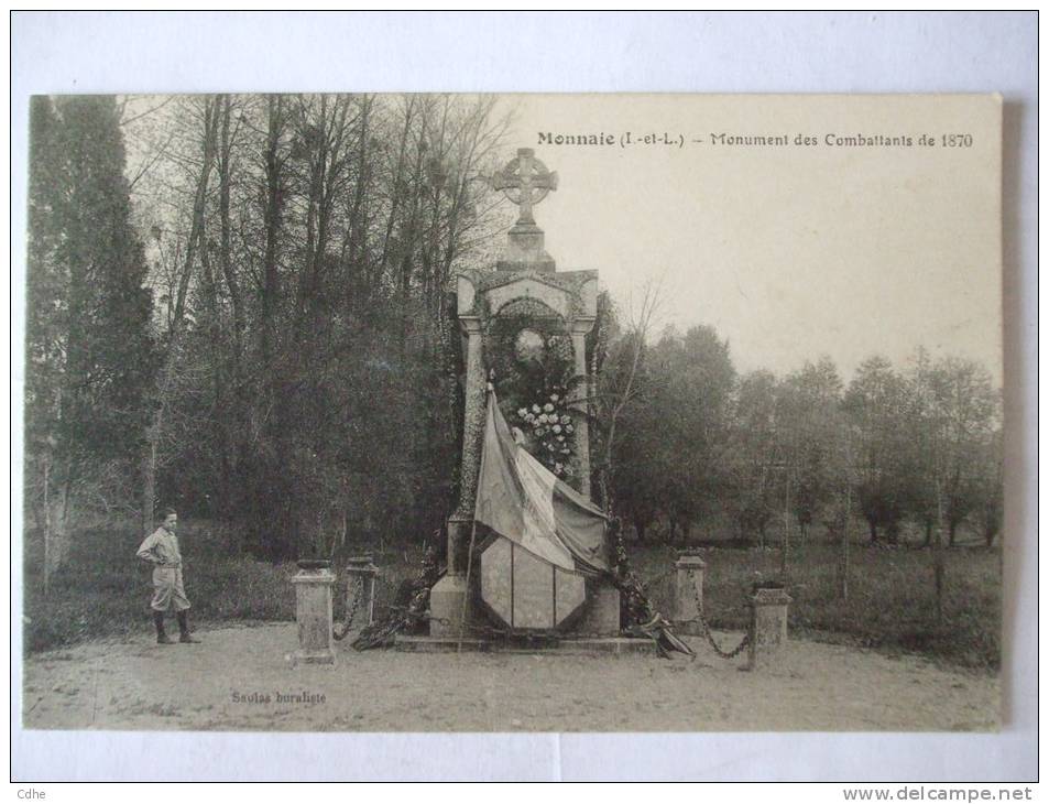 37 - AL1 -  MONNAIE - MONUMENT DES COMBATTANTS DE 1870 - Monnaie