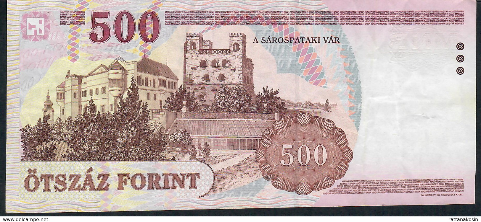 HUNGARY P188a 500 FORINT  2001  # EC          VF   NO P.h. ! - Hongrie