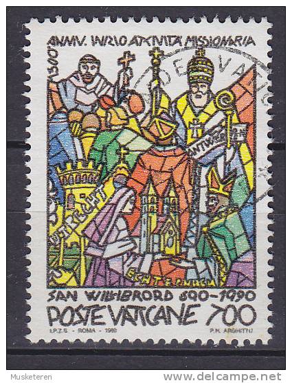 Vatican 1990 Mi. 1000      700 L Missionstätigkeit Des Hl. Willibrord - Used Stamps