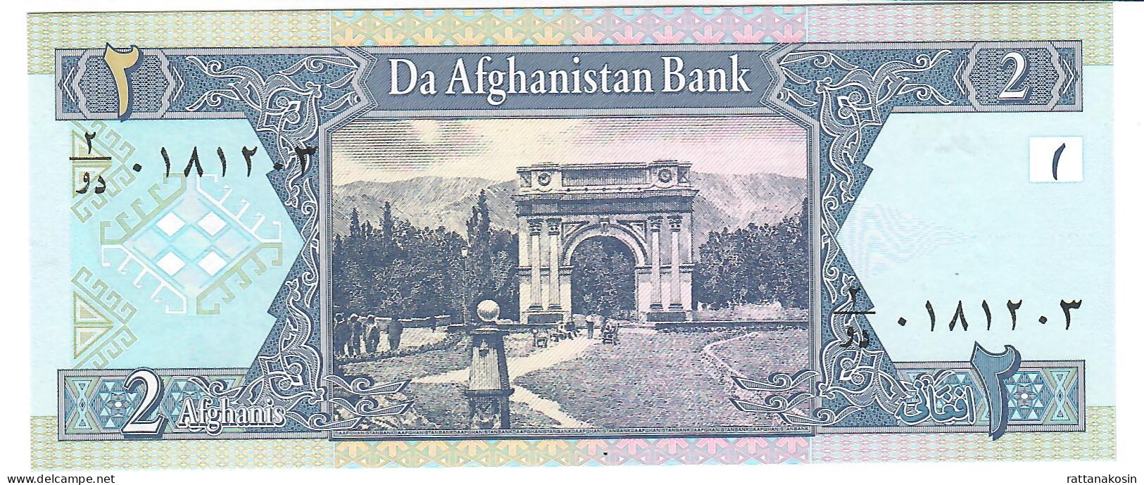 AFGHANISTAN  P65a   2  AFGHANIS   SH1381 2002 Signature 15    UNC. - Afghanistán