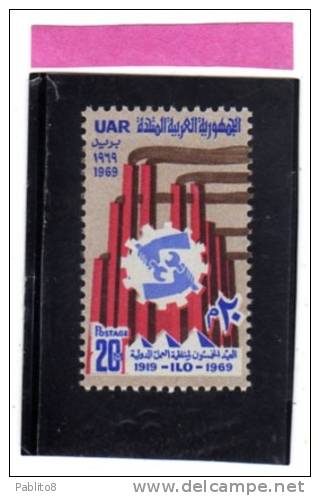 UAR EGYPT EGITTO 1969 INTERNATIONAL LABOUR ORGANIZATION - ORGANIZZAZIONE INTERNAZIONALE DEL LAVORO MNH - Unused Stamps