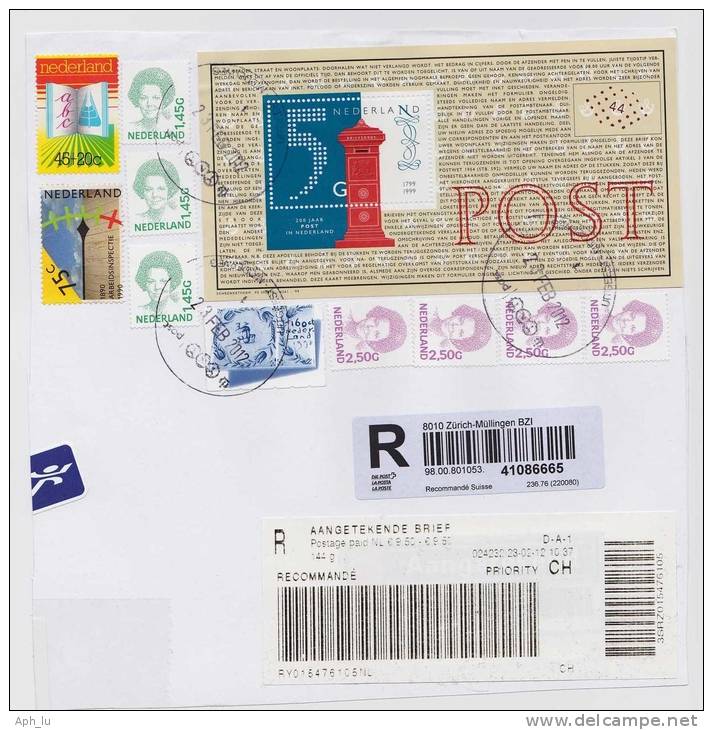 Niederlande Briefausschnitt 2012 (y103) - Storia Postale