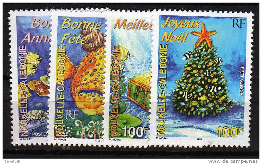 Timbres De Souhaits- Nouvelle-Calédonie 779/82 NMH  1998 - Neufs