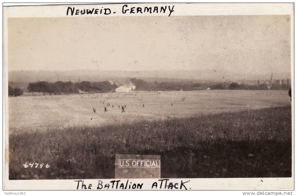 CP Photo Aout 1919 NEUWIED - Soldats Américains (A16, Ww1, Wk1) - Neuwied