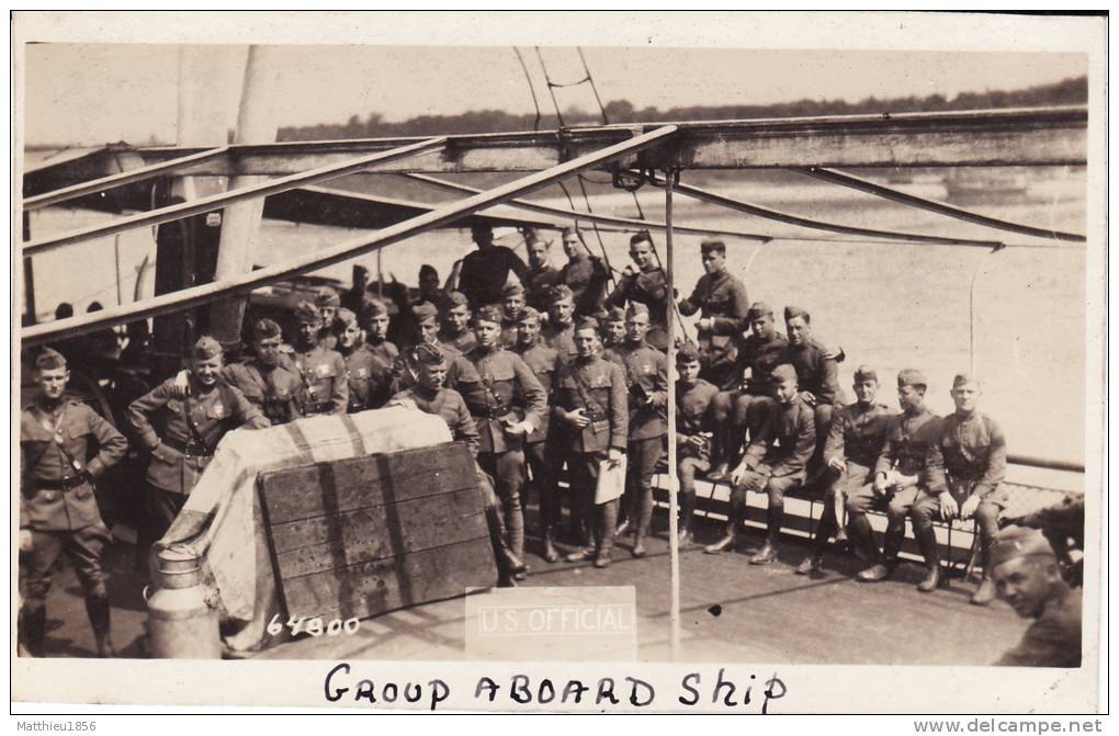 CP Photo Aout 1919 NEUWIED - Un Groupe D´officiers à Bords Du Lorelei (A16, Ww1, Wk1) - Neuwied