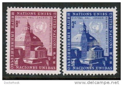 UNITED NATIONS---New York    Scott #  61-2*  VF MINT LH - Other & Unclassified