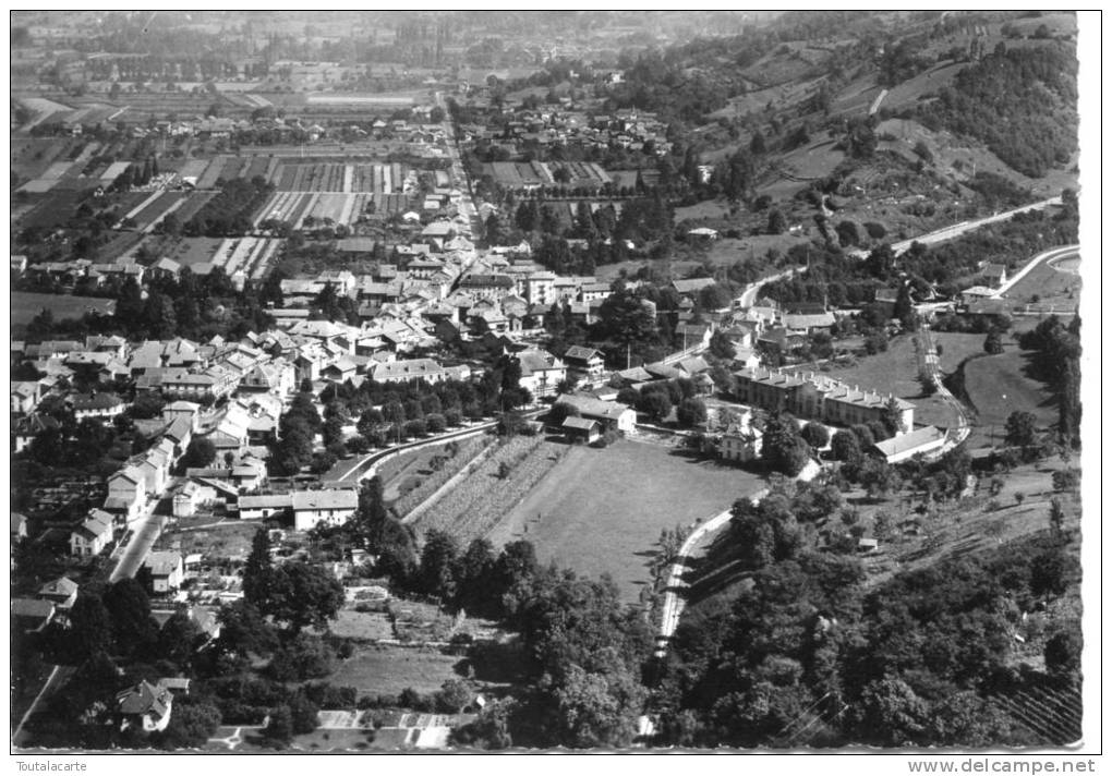 CPSM 38 PONTCHARRA VUE GENERALE AERIENNE 1955 - Pontcharra