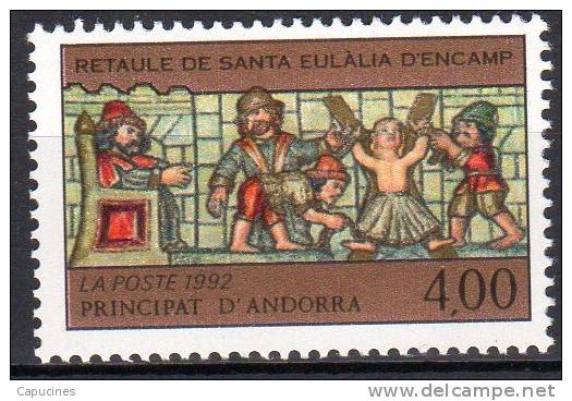 ANDORRE FRANCAIS - 1992: Retable De Sant Eulalia D'Encamp (N°422**) - Neufs