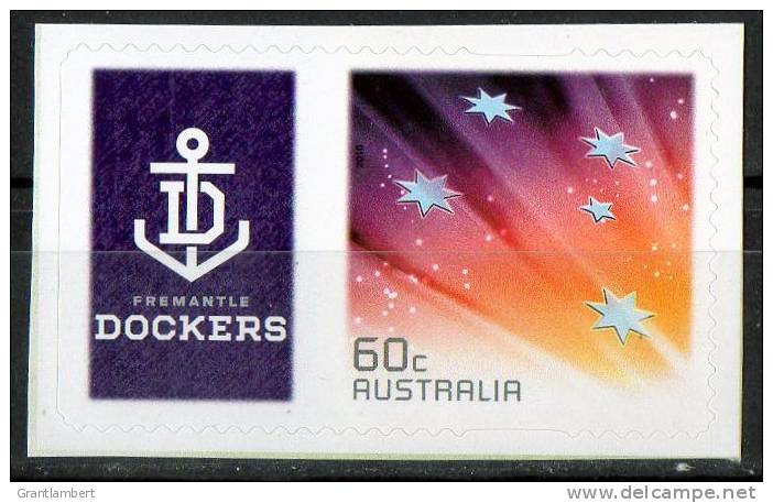 Australia 2011 Fremantle Dockers Football Club Left With 60c Red Southern Cross Self-adhesive MNH - Mint Stamps