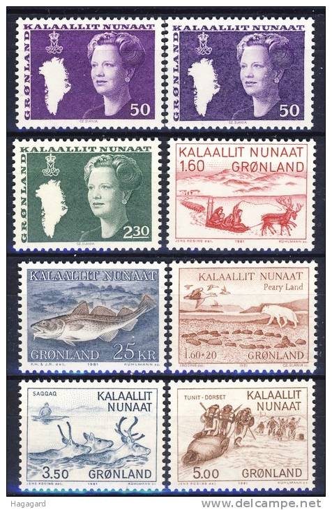 ##Greenland 1981.  Complete Year Set . MNH(**) - Volledige Jaargang