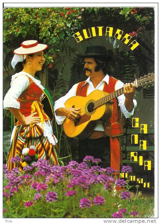 Canaria - Tenerife - Costumes Typiques - Musique - Guitare - Guitarra - Musique